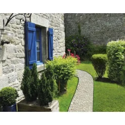 Outlet JARDI D'JO Bordure articulée Artiborda x 5 Polyester recyclé Gris 100x10 cm