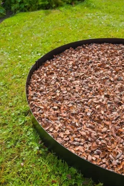 OUTSIDE LIVING Bordure de jardin en métal noir Nature - 264 x 10,2 cm