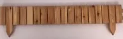 Hot ROBIN Bordure plate à lames droites 5 cm en Mélèze FSC naturel huilé Hood - 100 x 15/25 cm