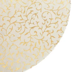 Hot Boîte ronde en papier métallisé argent à motif - 23 x 11 cm