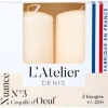 Outlet L'ATELIER DENIS Bougie cylindrique ivoire L’Atelier de Denis - Le pack de 2