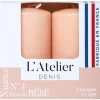 Online L'ATELIER DENIS Bougie cylindrique rose L’Atelier de Denis - Le pack de 2