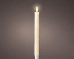 Online KAEMINGK Bougie type diner crème imitation cire à LED blanc chaud pour intérieur - Ø 2,2 x H 24,5 cm