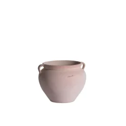 Clearance POTERIE GOICOECHEA Boule 2 anses en terre claire H 22 x Ø 24 cm