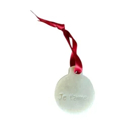 MAS DU ROSEAU Boule décorative de Noël coloris blanc