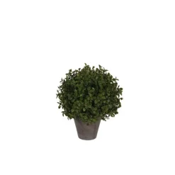 Online Boule de Buis vert plante artificielle en pot Stan gris H 30 x Ø 21 cm