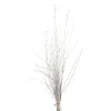 Clearance Bouquet de branches de bouleau pailletées blanc pour décoration de Noël - 50/70 cm