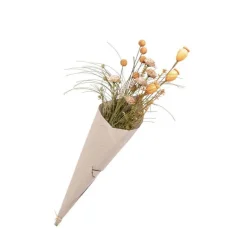 Online Bouquet de fleurs sèches artificielles coloris assortis H 60 x Ø 14 cm