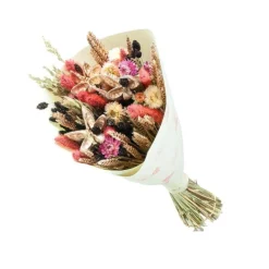 Online NATURALYS Bouquet de fleurs séchées Prestige doré Noël – 50 cm