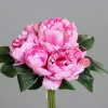 Outlet ART FLORAL Bouquet de pivoines artificielles coloris lavande - 28 cm