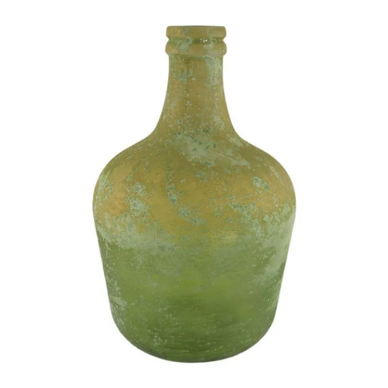 Online Bouteille en verre recyclé coloris vert antique - Ø 27 x H 42 cm