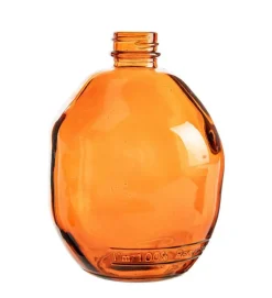 Bouteille soliflore coloris multicolore en verre recyclé