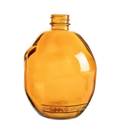 Bouteille soliflore coloris multicolore en verre recyclé