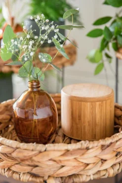 Bouteille soliflore coloris multicolore en verre recyclé