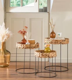 Bouteille soliflore coloris multicolore en verre recyclé