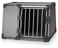 Online TRIXIE Box de transport pour chien en aluminium coloris gris graphite - 92 x 64 x 78 cm