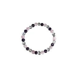 Best CRISTAL THERAPIE&NBSP; Bracelet améthyste cristal quartz rose 6mm