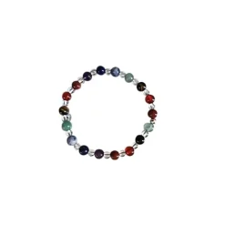 CRISTAL THERAPIE&NBSP; Bracelet sept chakras cristal 8mm