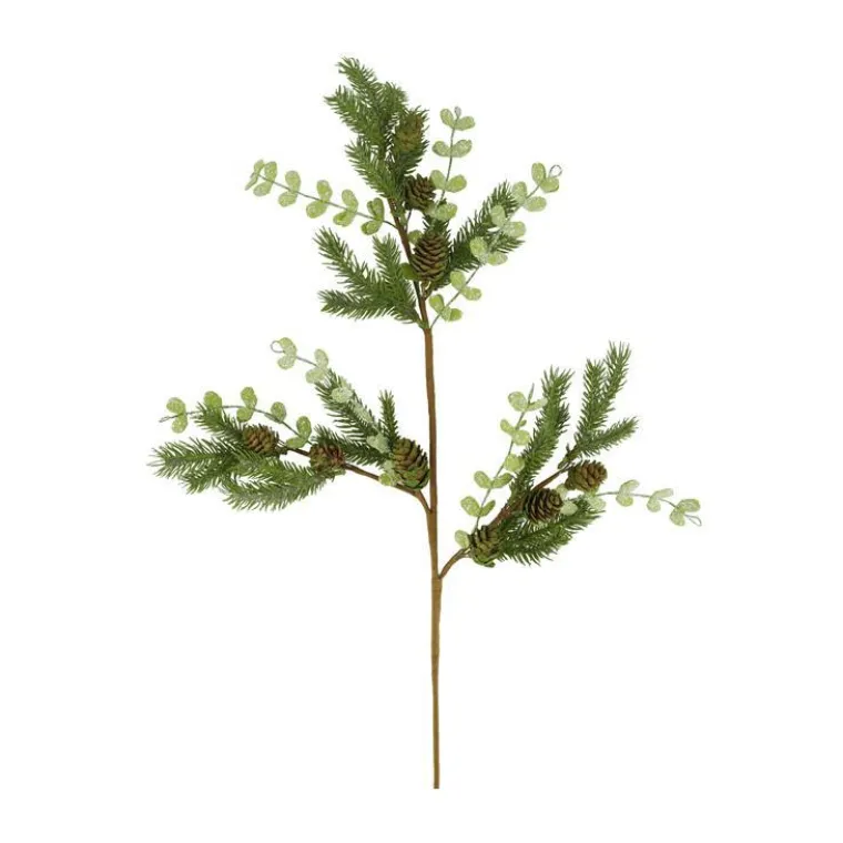 Sale Branche artificielle avec feuilles vertes - 77 x 30 x 5 cm