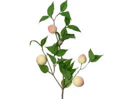 Best KAEMINGK Branche de pêcher en polyester vert et orange - 23 x 10 x 56 cm