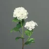 Clearance ART FLORAL Branche de Viburnum avec 2 ombelles crème artificielle - 48 cm