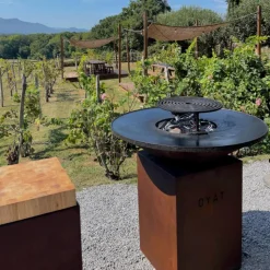 Hot OYAT Brasero de cuisson coloris cognac Origine 82 - Ø 39 cm