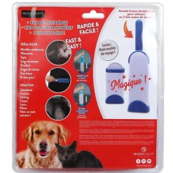 Online BRANDY Brosse anti-poils magique coloris bleu Wouapy