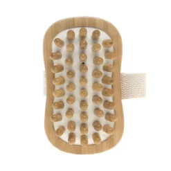 Outlet NATURAL ACCESSOIRES Brosse de massage corps bambou 13x7,5x3 cm