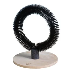 Sale D&D Brosse de massage pour chat coloris noir Home Mila - 29 x 29 x 36 cm