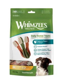 Outlet WHIMZEES Brosses à dents pour chien taille M - lot de 12