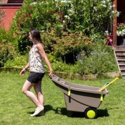 Best EDA Brouette de jardin en plastique 100% recyclé - 140 L