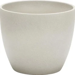 Best DEROMA Cache-pot 920 Taupe stone Ø 22 x H 19,5 cm Céramique émaillée