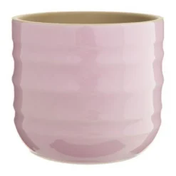 Outlet Cache-pot Aceno coloris violet en céramique - Ø 13,3 cm x 11,8 cm