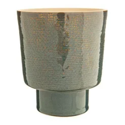 Hot Cache-pot Alto coloris bleu en céramique -  Ø 17 cm x 19,5 cm