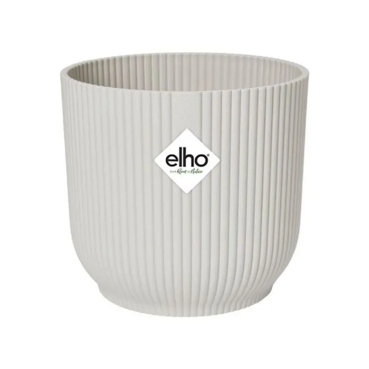 Hot ELHO Cache-pot blanc soie Vibes fold roues - Ø 35 cm