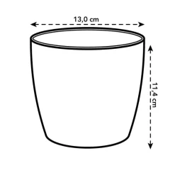 Sale ELHO Cache-pot Brussels rond mini Ø 12,5 x H 11,4 cm Polypropylène injecté