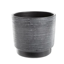 Discount Cache-pot coloris noir Madeira - 24 x 22 cm