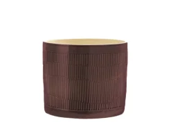 New Cache-pot coloris rouge en céramique - Ø 18 x 17 cm