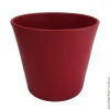 Best HORTICASH Cache-pot en céramique Fresh coloris rouge mat - Ø 23 x H 20,5 cm
