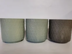 PRINT24 Cache-pot en céramique Orchid - 13,4 x 12,8 x 9,5 cm