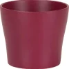 Hot DEROMA Cache-pot en céramique rose framboise Scheurich 808 Burgundy - Ø 15,2 x H 12,8 cm
