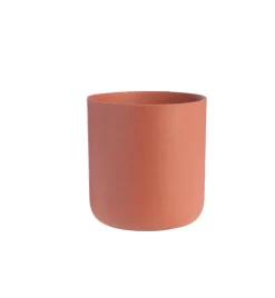 Hot Cache-pot en zinc coloris Terracotta Jasta – Ø 26 x H 24,5 cm