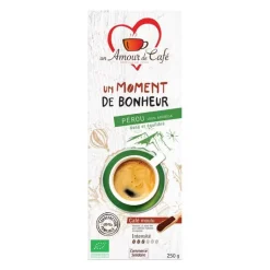 New UN AMOUR DE CAFÉ Café Bio Moment Bonheur 100% Pérou - 250 g
