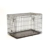 New NEW CONCEPT INT Cage d'éducation noire pour chien et chiot à 2 portes - 91 x 58 x 63 cm