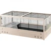 Hot FERPLAST Cage pour lapin en bois coloris blanc Arena 120 - 125 x 64,5 x 51 cm