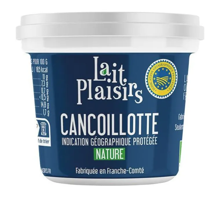 New LAIT PLAISIRS Cancoillotte IGP nature bio - 200 g
