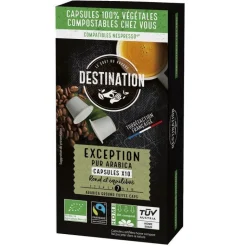 Online DESTINATION Capsules biodégradables exception bio FFL 10x5,5g