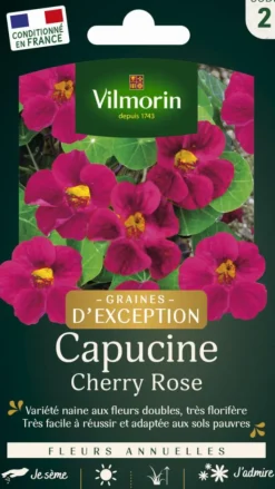 Outlet VILMORIN Capucine Cherry Rose graines d'exception - graines à semer