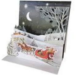 Hot PICTURA Cartes double 3D thème Noël