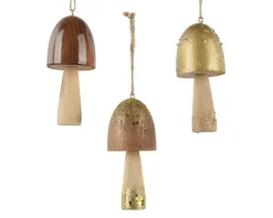 Sale KAEMINGK Champignon en bois de paulownia émaillé - Ø 4 x H 10 cm